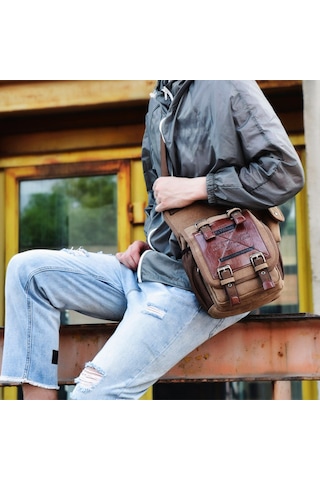 Arion D8001 Omuz Çantası - Kahverengi