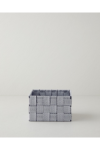 English Home Shine Sepet 16x16x9 Cm Siyah - Beyaz Siyah - Beyaz