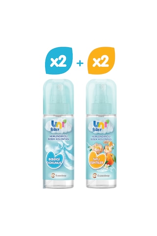 Uni Baby Bebeksi Kokular Kolonya 2'Li + Tatlı Esintiler 2'Li 600 Ml
