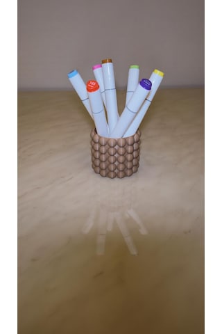 Bubble Dekoratif Mini Saksı & Masaüstü Organizer Beyaz