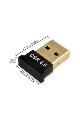 Wozlo Mini 4.0 USB Bluetooth Dongle Adaptör Alıcı Verici