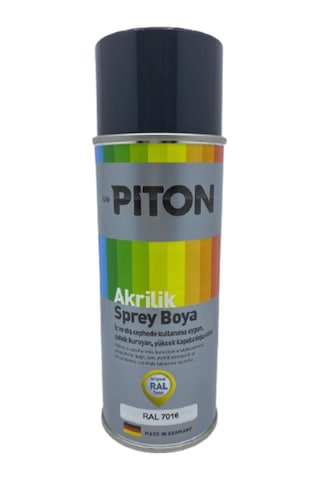 Piton Akrilik Sprey Boya 400 Ml Ral7016 Antrasit Gri