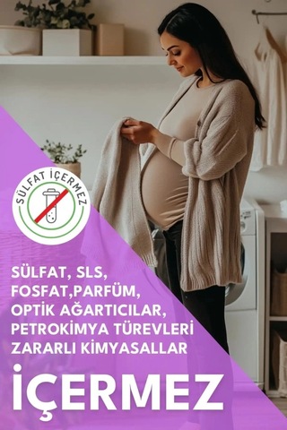 Mey İthalat Mom Organik Sıvı Çamaşır Deterjanı 1 Lt 50 Yıkama Diğer