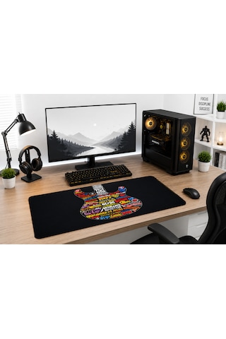Karışık-2 30x70 Gaming Kaymaz Taban Oyuncu Ultra Pürüzsüz Mousepad 004