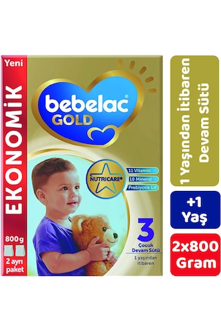Bebelac Gold 3 Çocuk Devam Sütü 800 G 2 Adet