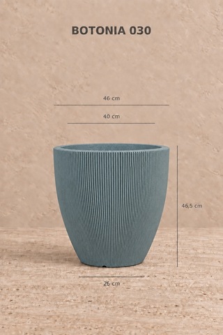 Bostann Dekoratif Saksı - Botonıa 030 - 50l - Gri 50 Lt
