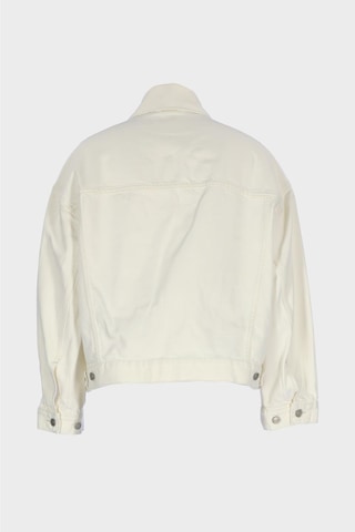 Ekru Patı Düğmeli Oversize Jean Ceket C 4538-247 Ekru