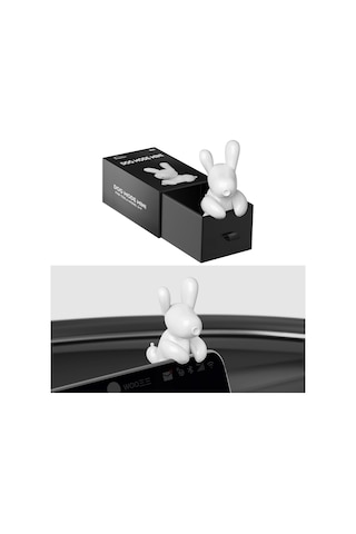 Skycity Tesla Model Y/3 İçin Orta Kontrol Ekranı Küçük Köpek Figürü - Beyaz, 1 Adet