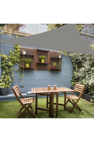 Xindoker 2x2x2m Gri Triangular Bahçe Gölü Güneşlik - Uv Engelleme, Isı Azaltma, Dayanıklı 420d Oxford Kumaşı İle Bahçe, Teras, Kamp İçin Gri