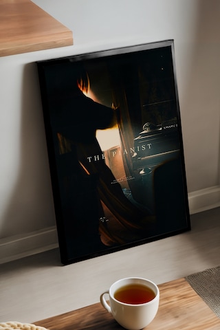 Pianist Siyah Ahşap Çerçeveli Poster, Film Duvar Tablosu