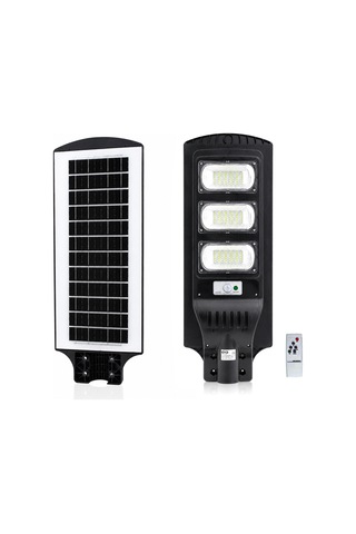 Solar Sokak Lambası 300w 6500k Sensörlü Kumandalı Beyaz