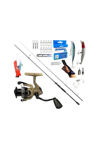 Okuma Wave Up 270cm 10-40gr Okuma Outrax 4000 Rapala Maket Balık Spin Olta Takımı Seti