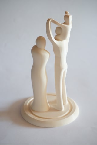 Aile Biblo Dekorasyon Sevgililer Günü 20 Cm - Dekoratif Biblo Ve 3d Maket Obje 20cm
