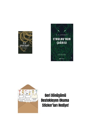 H.p. Lovecraft - Bütün Romanları Ciltli + Cthulhu'nun Çağrısı + Okuma Sticker'ları
