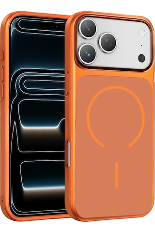 Joko Apple iPhone Uyumlu 17 Pro Max Rush Magsafe Kapak - Turuncu