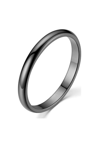 3Mm Ince Bombeli Parlak Çelik Alyans Yüzük Cl27 553609693 Gümüş