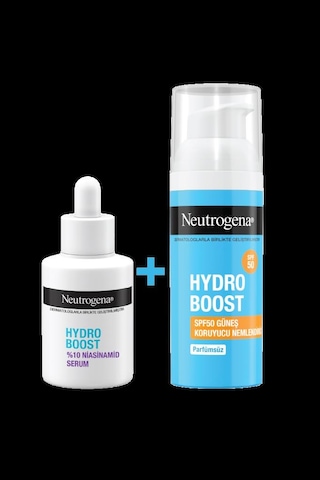 Neutrogena Hydro Boost %10 Niasinamid Serum 30 Ml + Spf 50 Nemlendirici 50 Ml