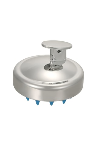 Samdoo Yumuşak Silikon Saç Yıkama Fırçası - Ev Ve Kuaför Kullanıma Uygun - Scalp Masaj Ve Temizlik Aracı - Gümüş Renk