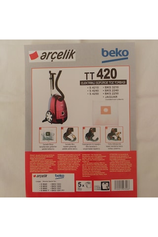 20 Adet Arçelik Uyumlu Beko Tt420 Elektrikli Süpürge Toz Torbası