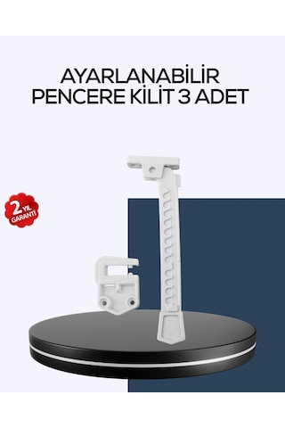 Mey İthalat Çocuk Güvenliği İçin Cam Pencere Kilidi 3 Adet