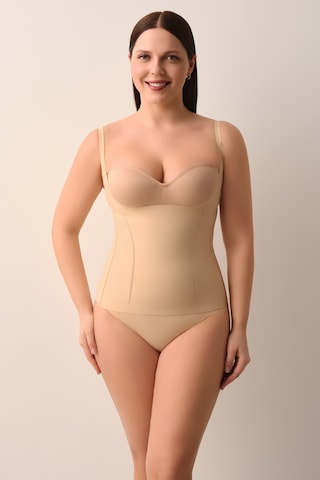 Suwen Yeni Nesil Lazer Kesim İz Bırakmayan İnce Dokulu Atlet Korse Sw9003089 Ten