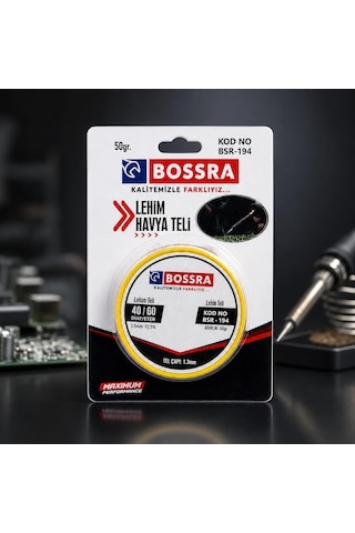 Lehim Teli 50 Gr, 40/60 Alaşım, 1,2 Mm Lehim Havyası Teli, Elektronik Kart Ve Tamir İşleri İçin