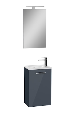 VitrA Mia 69582 Banyo Dolabı Seti Parlak Antrasit 40 CM Antrasit
