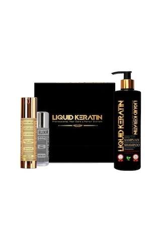 Liquid Keratin Yağlanan Saçlar için Keratin Bakım Seti