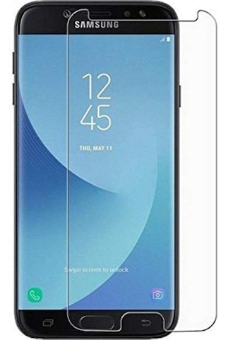 Samsung Galaxy Uyumlu J7 Pro Nano Kırılmaz Cam Ekran Koruyucu Şeffaf