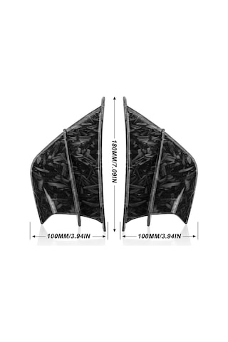 Motosiklet Kanatçık Aerodinamik Kanat Kiti Spoiler, Stil: Dövme Doku Diğer