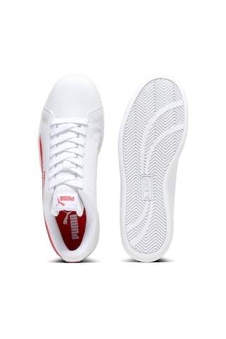 Puma Up Unisex Spor Ayakkabı Beyaz Kırmızı Beyaz Kırmızı