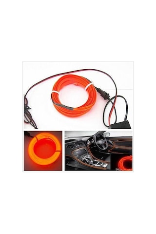 Seat Leon Turuncu 2 Metre Neon Ip Torpido Fitili Oto Şerit Led N11.1295