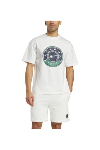 Reebok Lawn Club T-shırt Ekru Erkek Kısa Kol T-shirt 000000000102204104 Bej
