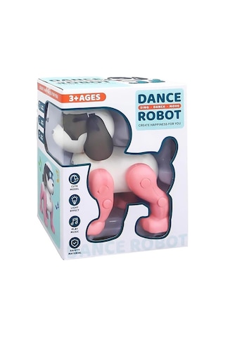 Işıklı Sesli Dans Eden Köpek Pembe Ctoy-111-2