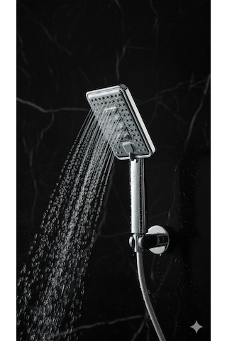 Vıp 2 Fonksiyonlu Kaliteli Banyo Duş Başlığı Uzun Ömürlü Dayanıklı El Duş Telefonu Yeni Model Krom