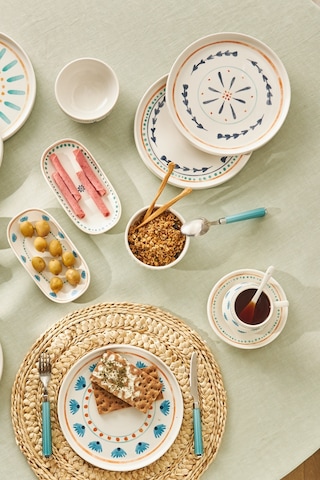 Emsan Agatha Porselen 32 Parça 6 Kişilik Kahvaltı/servis Takımı Beyaz