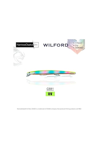 Nanıwaosakashı Wılford 175mm 32g Sınkıng C681