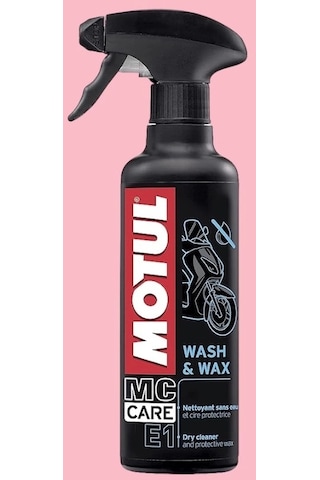 Motul E1 Wash Wax Susuz Temizleme Yıkama Ve Cila 400 Ml