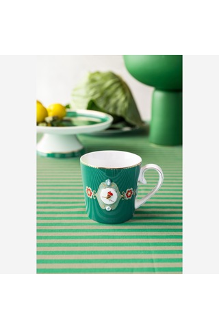 Yeşil Porselen Kupa 250 Ml