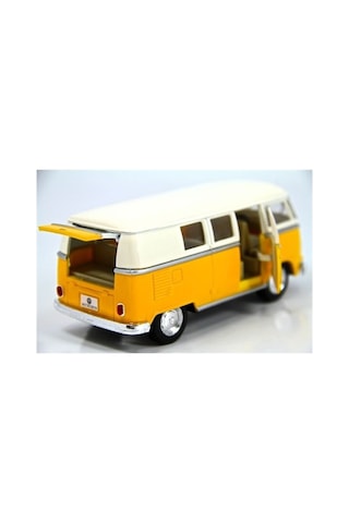 Kinsmart 1962 Volkswagen Classical Bus Sarı-krem 1:32 Diecast Metal
