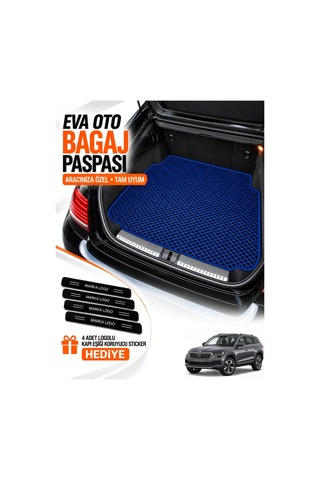 Skoda Kodiaq 2024-2026 Uyumlu Eva Bagaj Paspası Araca Özel Lacivert