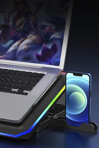 Torima Cf-04 Ayarlanabilir Dizüstü Bilgisayar Rgb Soğutma Fanı Siyah