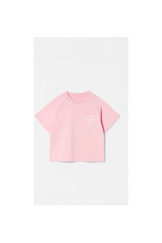 Poala Kids Summer Club Unisex Pembe Tshirt