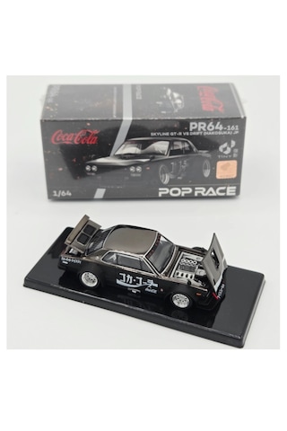 Pop Race Nissan Skyline Gt-r Drift Coca Cola Zero Jp Black Chrome 161 1/64 Özel Seri