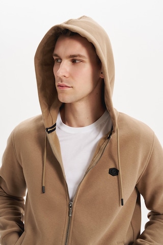 Ar-ma Erkek Sweatshirt Büyük Beden 3 İplik Kalın Kumaş Kapüşonlu Fermuarlı Cepli %70 Pamuk %30 Polyester K30324801502 Gri-bej G8 Gri
