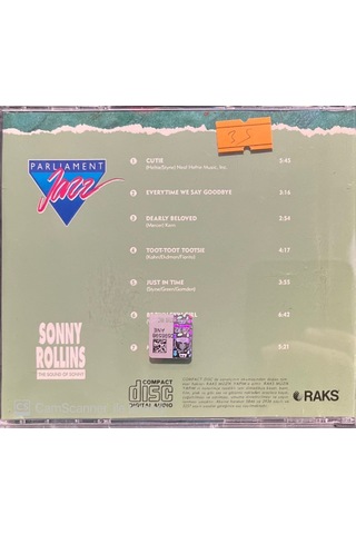 Plak Değildir Cd Dir Cd Sonny Rollins The Sound Of Sonny Pariam