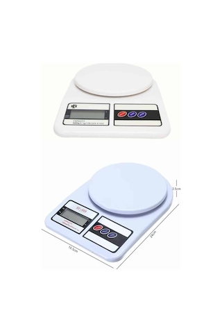 Dijital - 980 - Hassas 10 Kg Mutfak Terazisi Tartısı Lcd Ekran - Kmrsfres - Mutfak Tartısı Çok Renkli