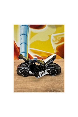 Toyota Supra Polis Arabası Diecast Model Araba Sesli Işıklı Açılan Kapılar Toyota Supra Model Çok Renkli