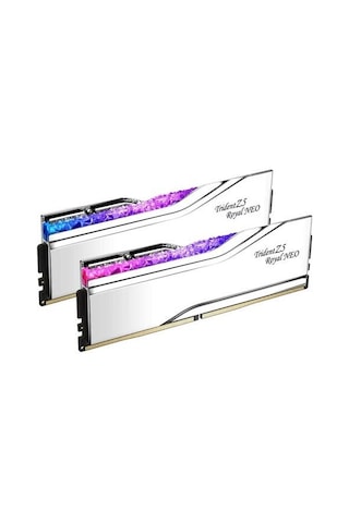 Gskıll 64gb 2x 32gb Ddr5 6000mhz Cl32 Rgb Dual Kıt Pc Ram Trıdent Z5 Royal Neo F5-6000j2636h32gx2-tr5ns