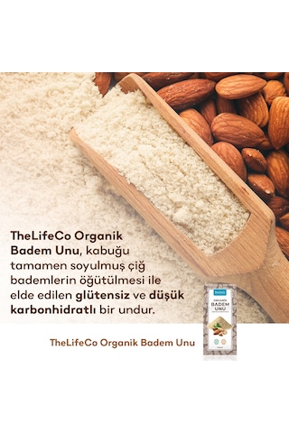 TheLifeCo Organik Badem Unu 2 x 250 G